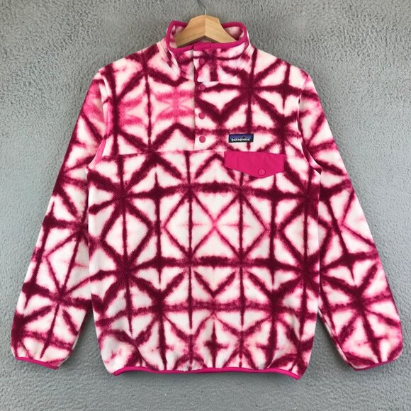 Patagonia Sweaters - Patagonia T Snap Synchilla Abstract Pattern Fleece Pullover Women's XS